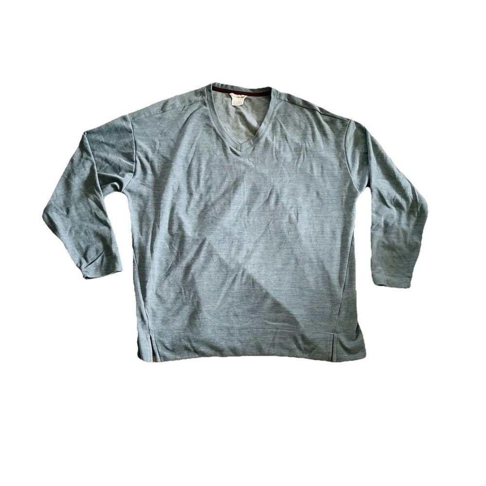Boston Traders Sweatshirt Women’s Soft V-Neck Size Large Blue